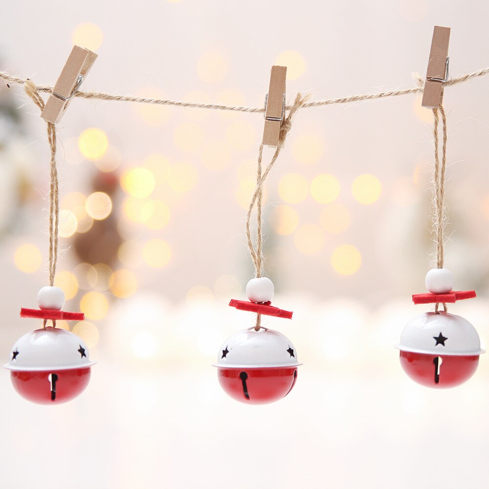 10Pcs Jingle Bells Kerstboom Decoratie Hangers Ornament Kerst Decoratie Voor Thuis