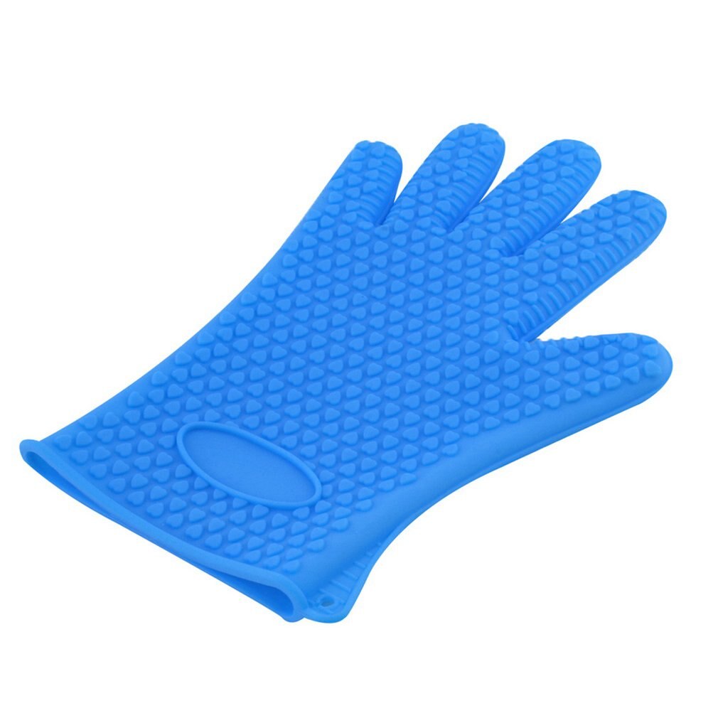 Cuisine micro-ondes mitaine four isolé résistant à la chaleur Silicone gant four porte-Pot cuisson BBQ cuisson outil antidérapant