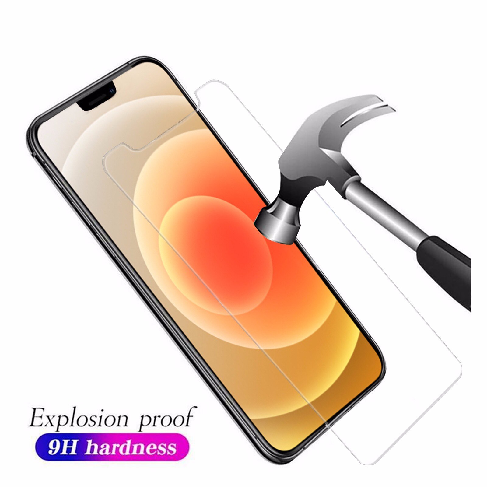 3pcs Hd Clear Tempered Glass Scr.een Protector Film For Iphone 12/mini/pro/max Screen Protectors#40