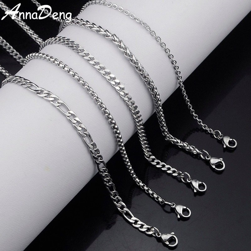 CHIMDOU Stainless Steel Chain Necklace For Men Women Snake Chain DIY long chain Jewelry Accessories