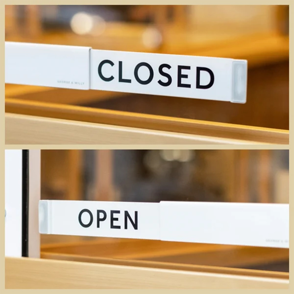 Panneau ouvert/fermé pour entrée de magasin, panneau d'affichage robuste et facile à lire pour magasin