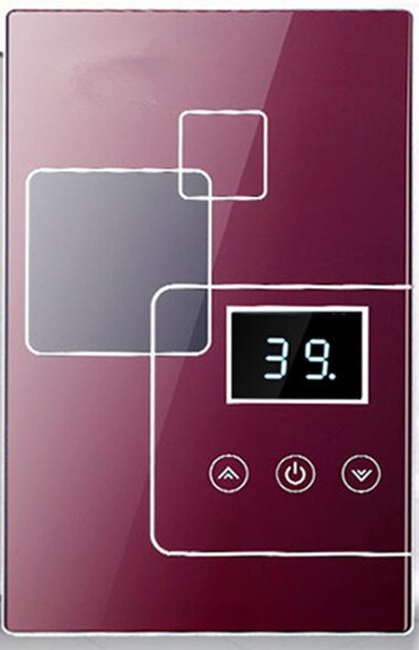 6000W Instant Tankless Elektrische Boiler Kraan Keuken Quick Verwarming Tap Douche Gieter Kachels Badkamer Led Display: Red 3 greas