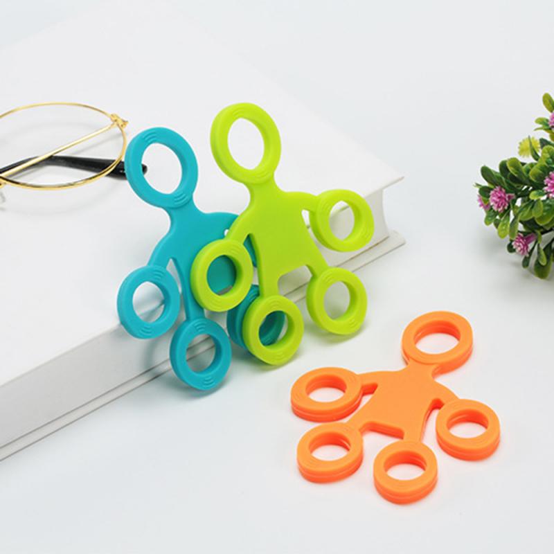 Finger Resistance Bands Exercise Hand Puller Stretcher Rehabilitation Training Pull Ring Hand Expander Fitness Grip Finger