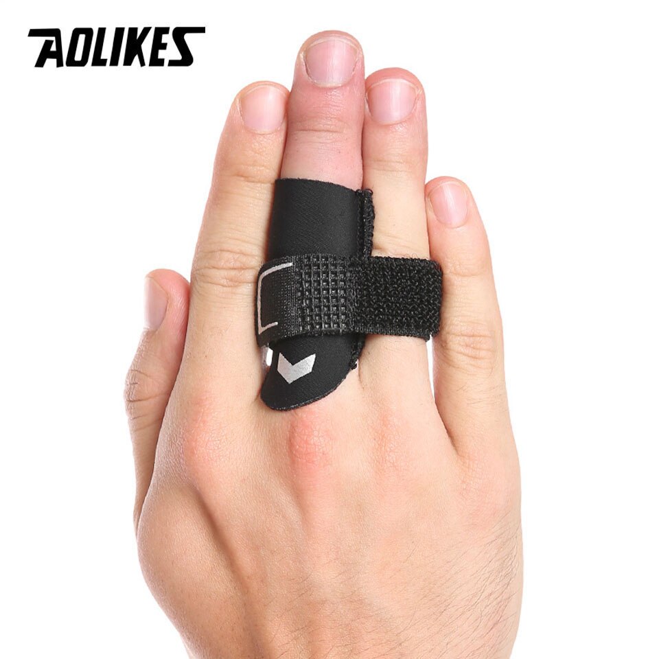 AOLIKES-Protector de dedo para baloncesto, protección de dedos vendaje de férula, alivio del dolor, equipo deportivo, 1 Uds.