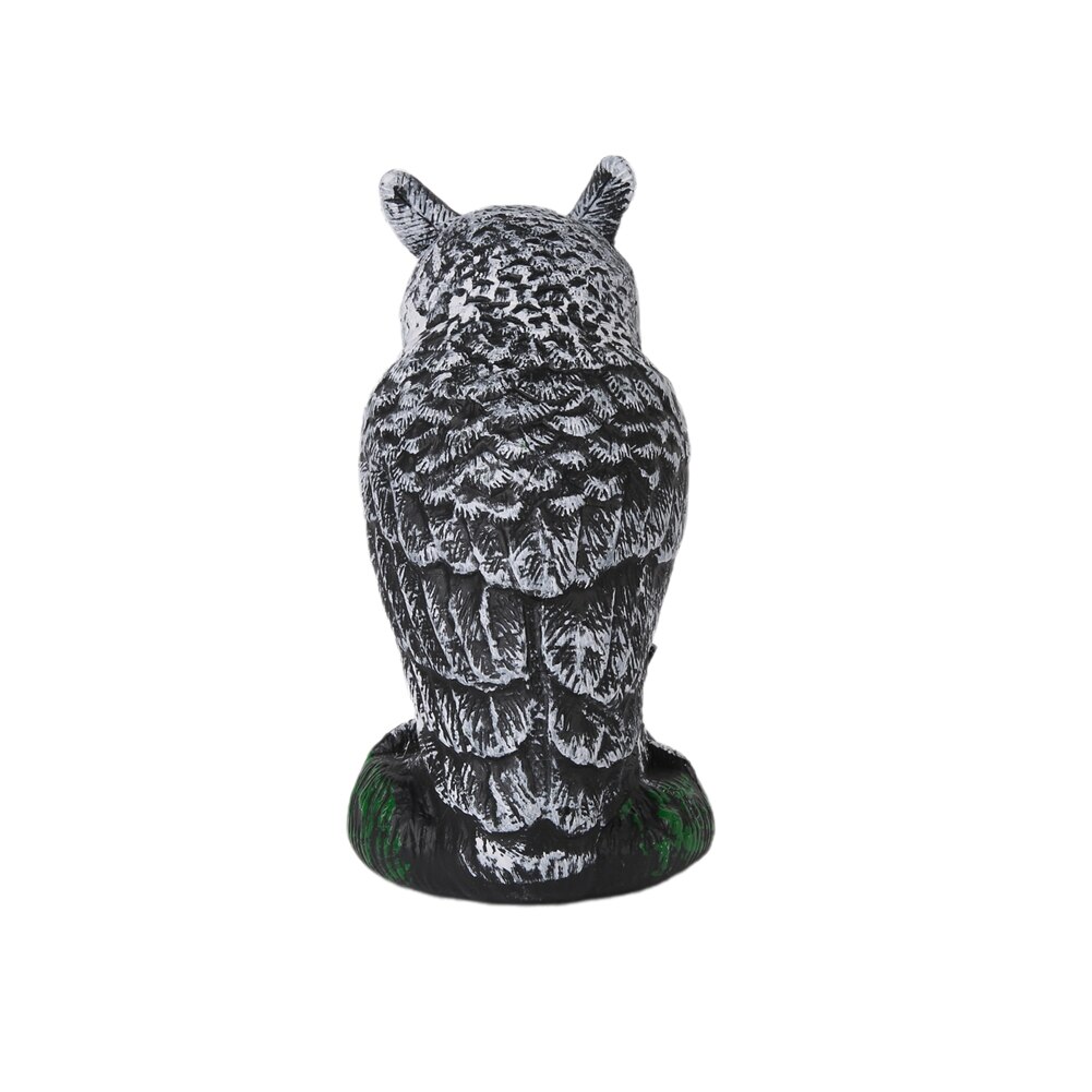Outdoor Small Size Garden Statues Simulated Owl Weatherproof Dummy Owl with Long Ears Garden Bird Scarecrow