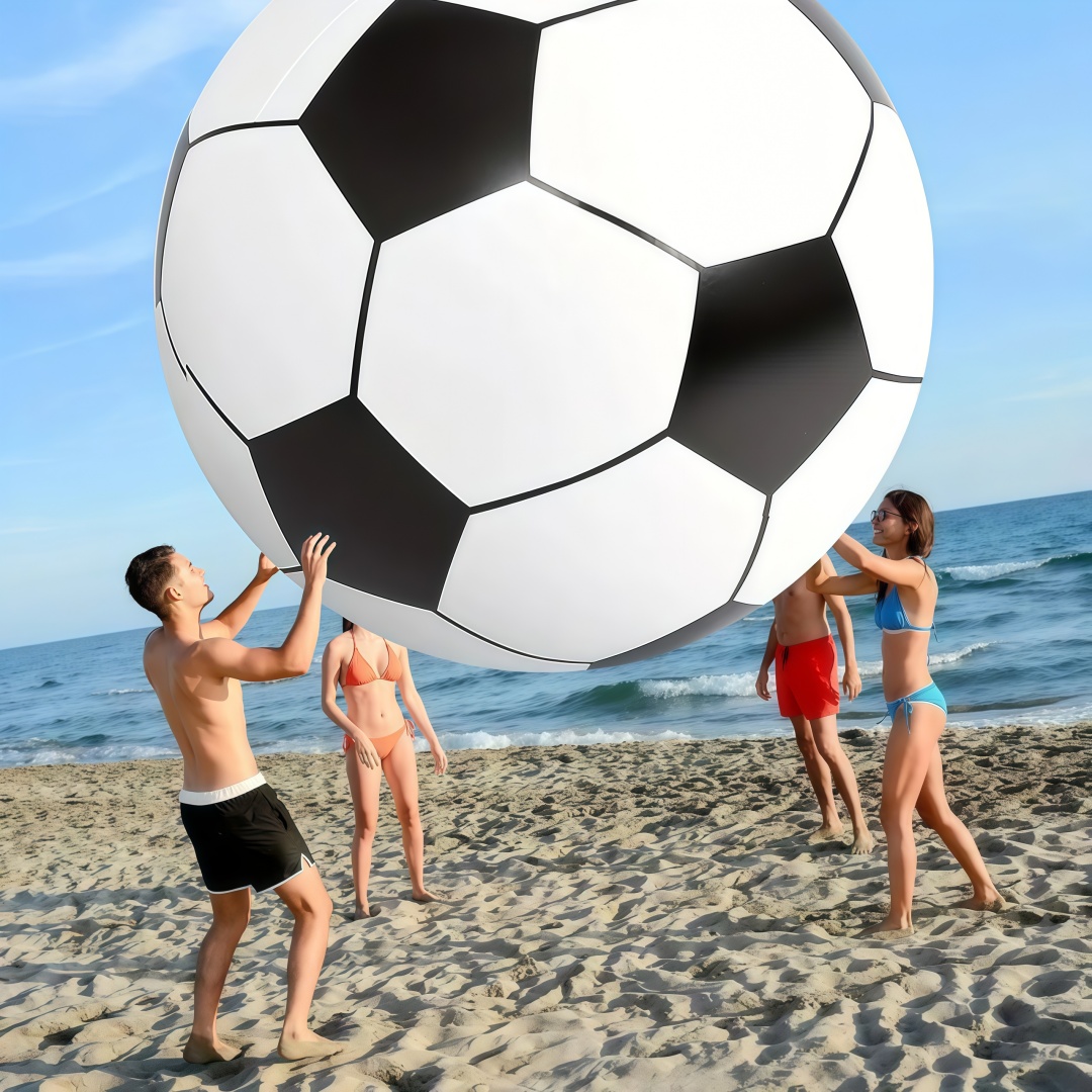 Giant PVC Lawn Ball Outdoor Games Inflatable Toys Grass Soccer Football School Fun Toys Ginat Ball Thickened PVC Beach Ball