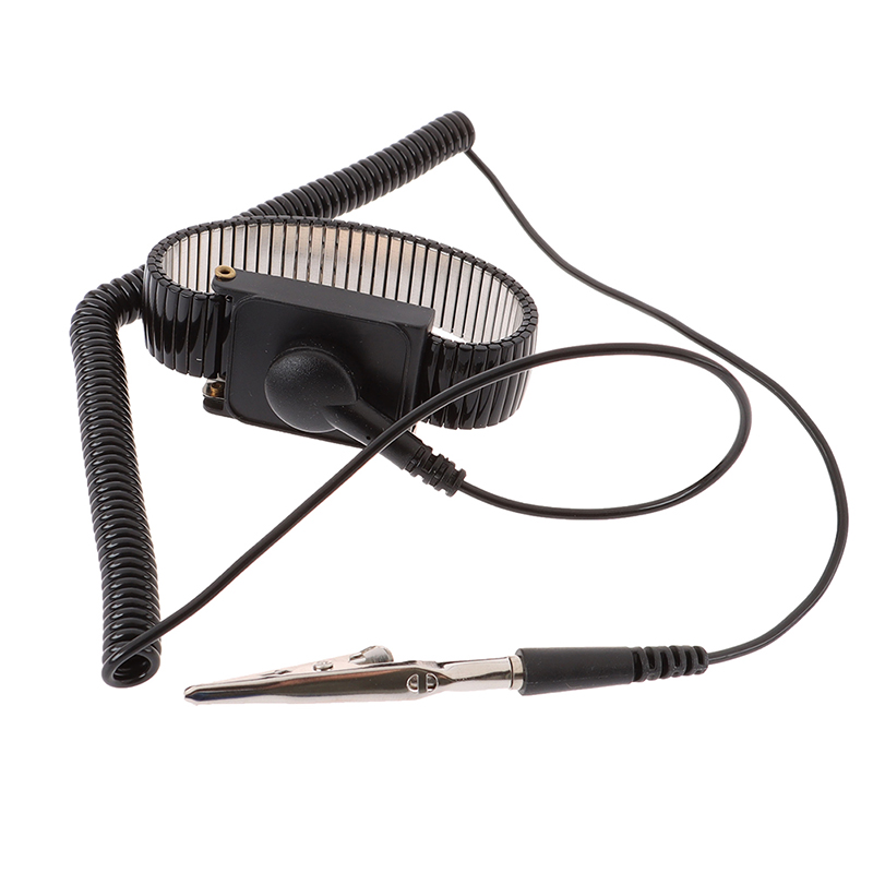 Antistatiskt armband elektrostatisk sladdlös trådlös justerbar esd urladdningskabel armband band hand med reservarmband: Vermeil