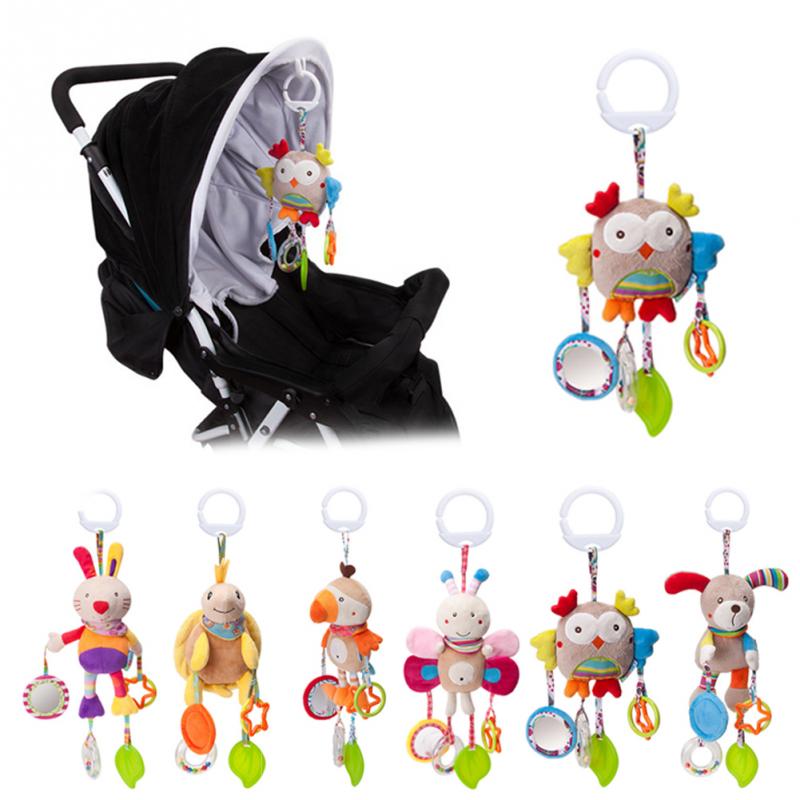 1PC Karikatur Baby Spielzeug Bett Kinderwagen 0-12 monate Baby Handy, Mobiltelefon Hängen Rasseln Neugeborenen Plüsch Spielzeug Baby spielzeug für Baby J0137