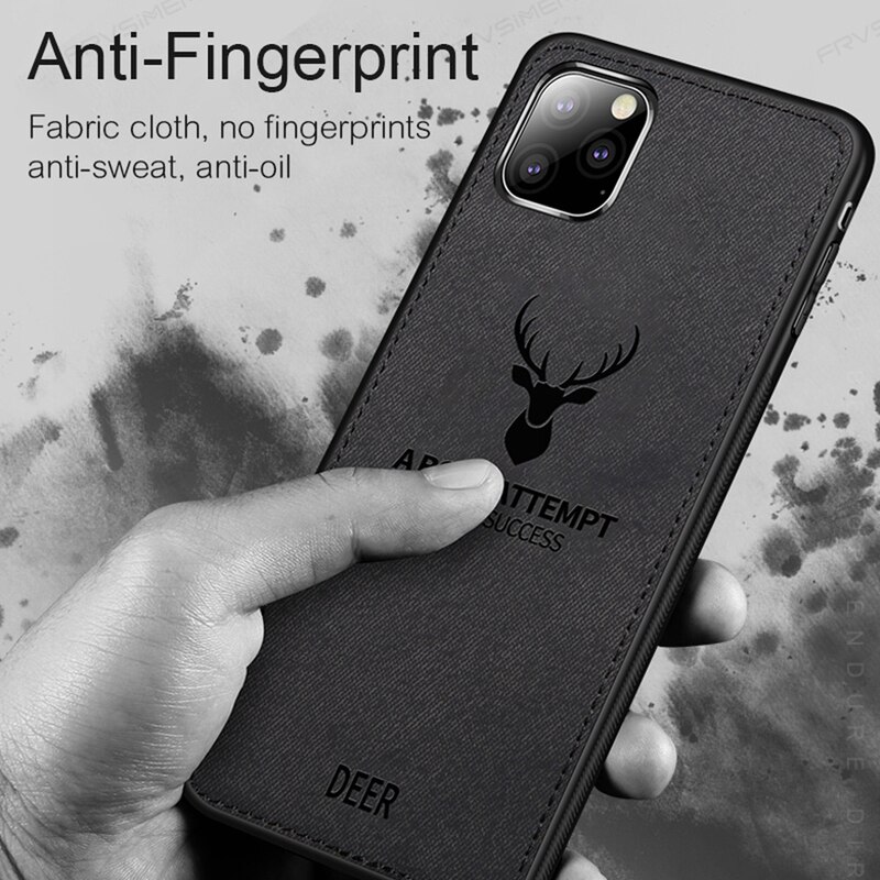 Negócio pano macio cervos caso de telefone para huawei honor 50 / 50 lite/50 pro silicone + capa para computador