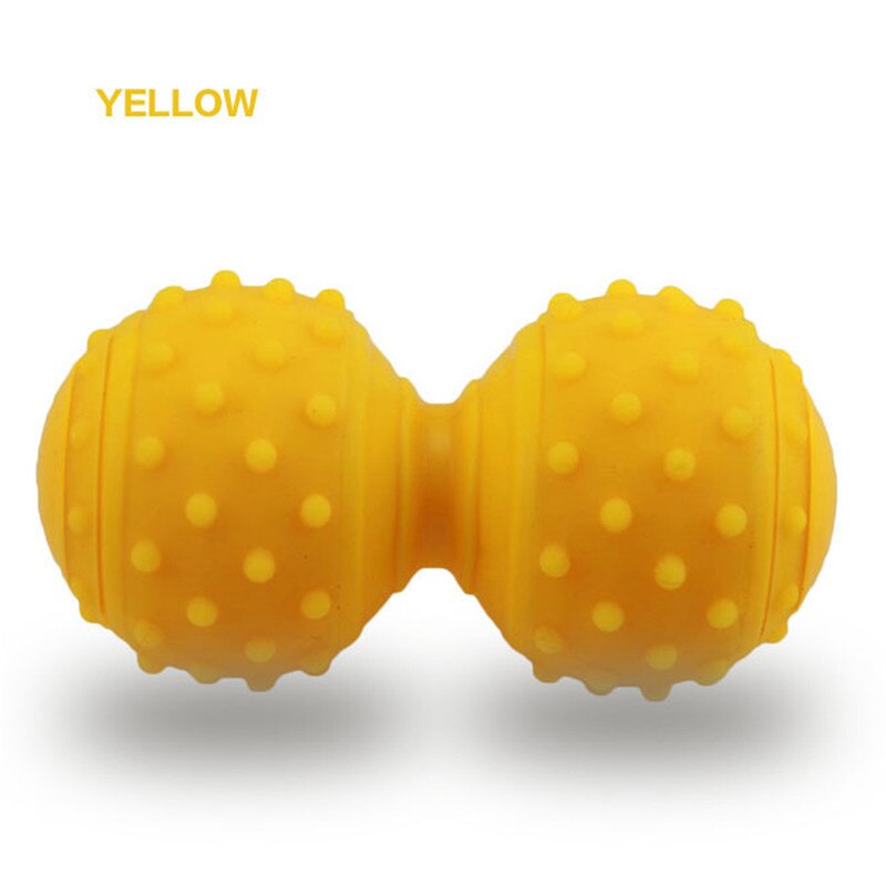Trigger Point Spiky Massage Ball Massage Roller Sport Fitness Hand Back Neck Myofascial Release Pain Relief Fasciitis: Yellow