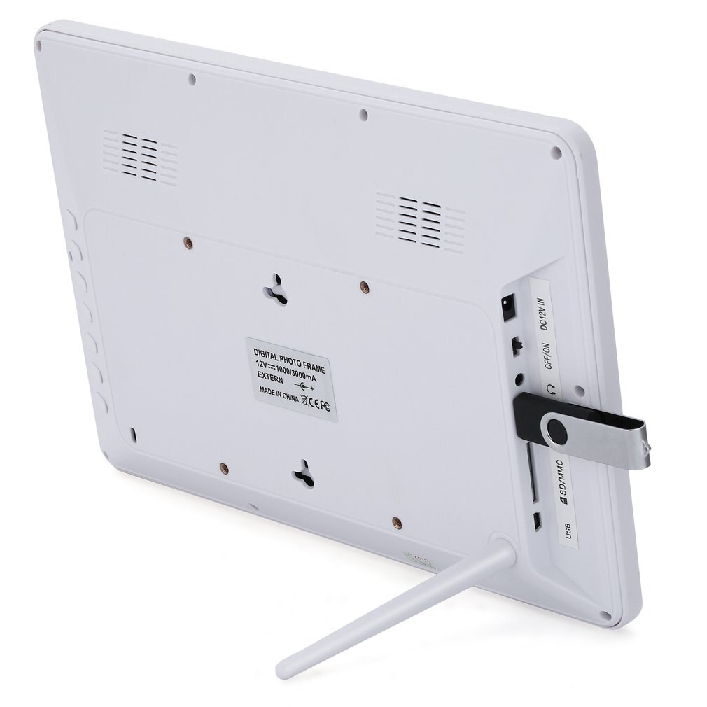 12 inch HD Digital Photo Frame Motion Sensor & 8GB Memory LED Picture Frame with Wireless Remote Control Music MP3 Video MP4