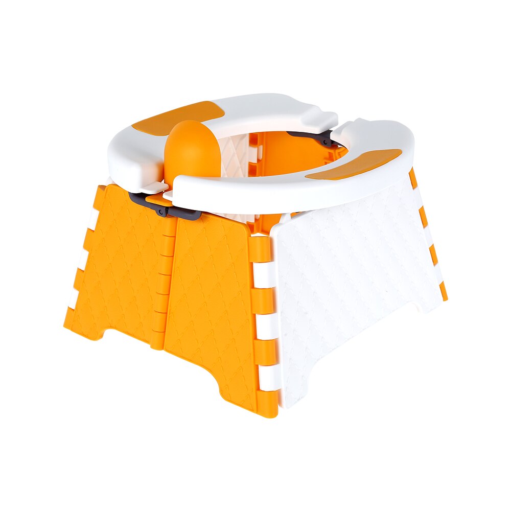 Portable Mobile Baby Folding Toilet Seat Potty Training Seat No-clean Children's Potty Urinal Indoor And Outdoor Toilet Seat: Yellow