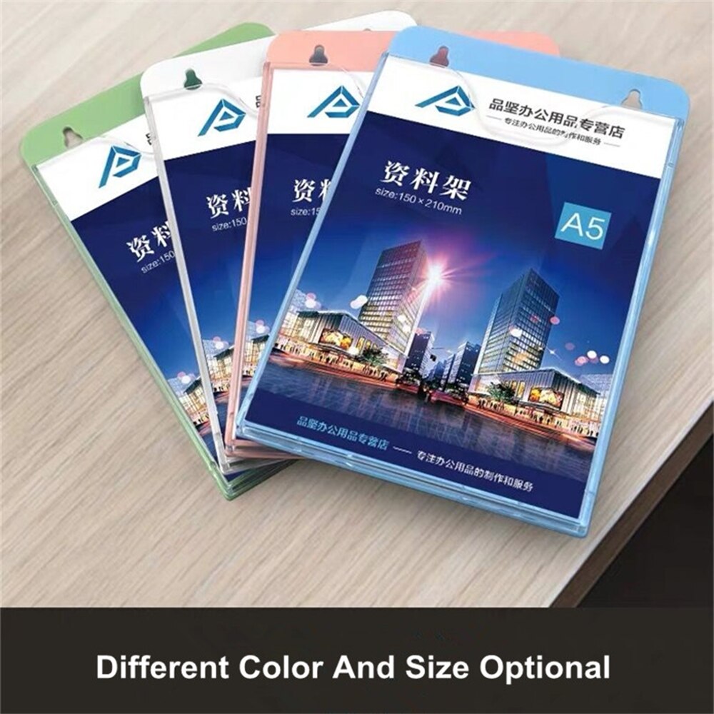 A5 Removable Hanging Wall File Holder Post Mail Letter Literature Book Magazine Document Folder Pocket Brochure Display