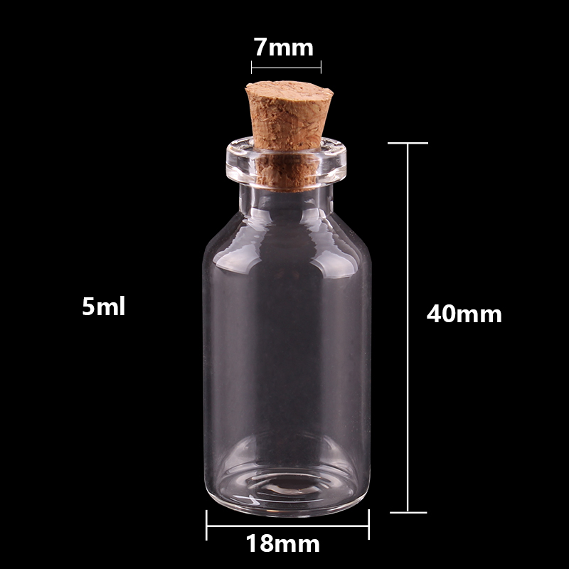 10 Botellas De Vidrio Pequeñas Con Tapas De Corcho, Mini Botellas De Vidrio Con Tapones, Frascos De Hechizos Vacíos, Botellas De Mensajes Pequeños