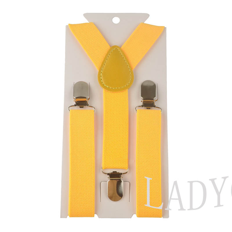 Soild Color Children Belt Baby Boys Girls Suspenders Clip-on Y-Back Braces Elastic Kids Adjustable suspenders suspenders: a23
