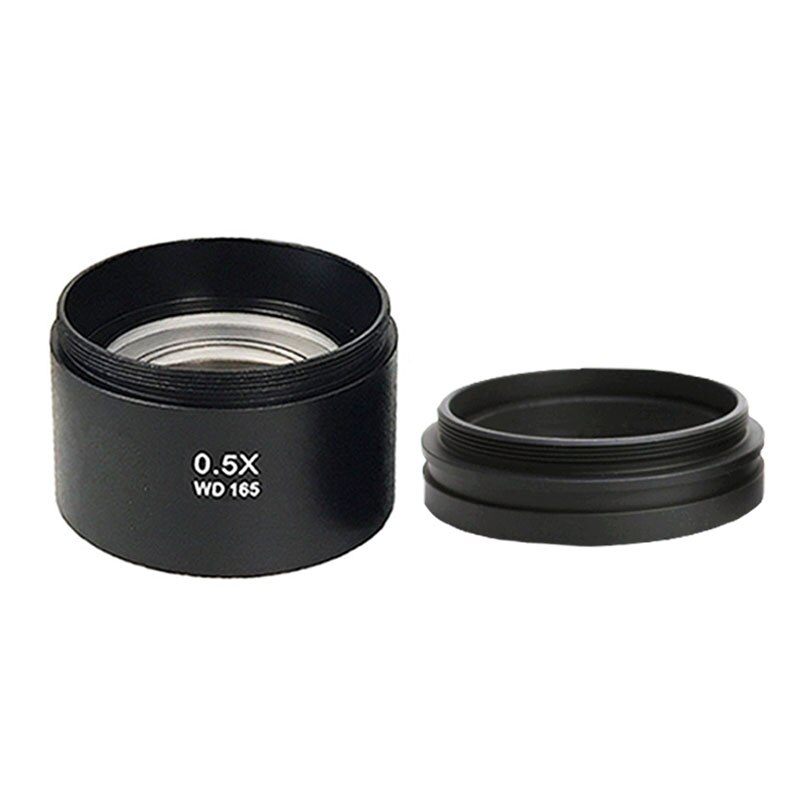 Efix-lente de cristal auxiliar Barlow 0.5X 2X 0.7X para industria, microscopio Digital de vídeo estéreo, cámara, objetivo, rosca de montaje: 0.5X 1X