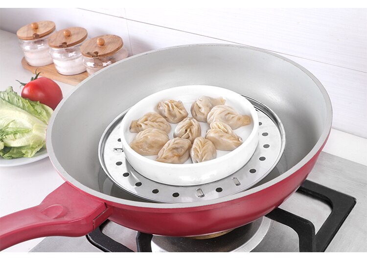 Stainless Steel Round Steamer Tray 18/20/22/24/26/28cm Convient Three-Leg Steamer Dumpling bread Tray Kitchenware Cooking Tools