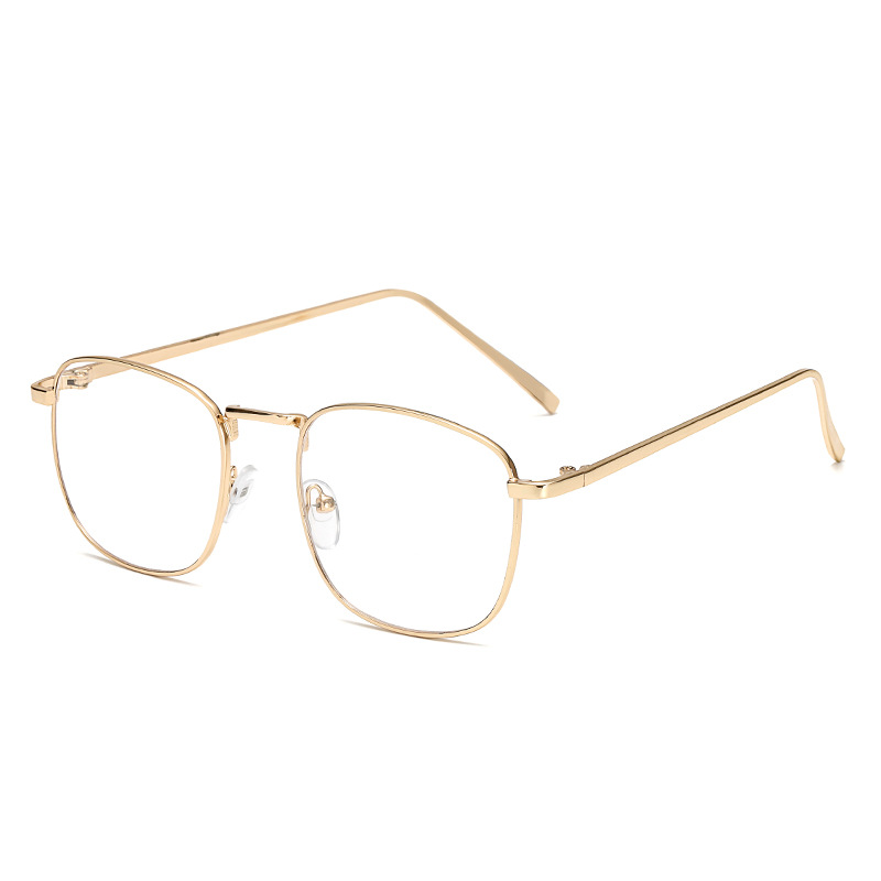 gafas con montura metálica clásicas Retro elegantes para mujer, gafas de de , gafas cuadradas Unisex transparentes