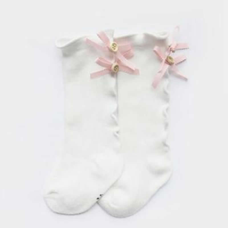 baby girl bow wood ear style baby leg warmers knee high toddler leg warm cotton long tube baby girls lace girl leg warms infant