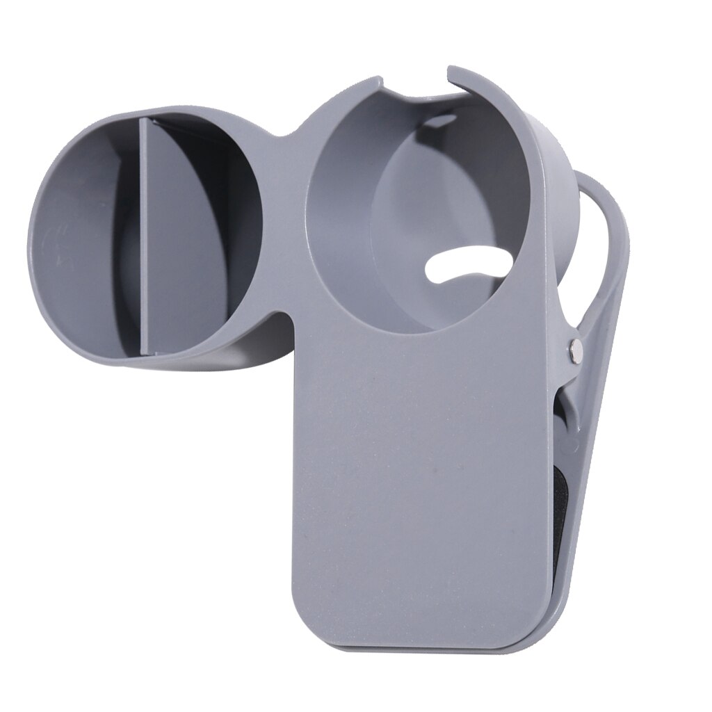 Cup Holder Clip Office Table Desk Side Huge Clip Clamp for Water Drink Coffee Tea Cups within 8cm Diameter: Grey