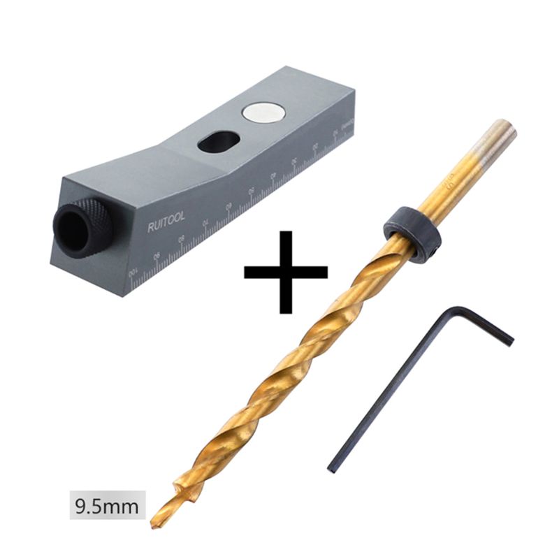 Aluminum Alloy Small Oblique Hole Locator Drill Guide Magnetic Woodworking Tool