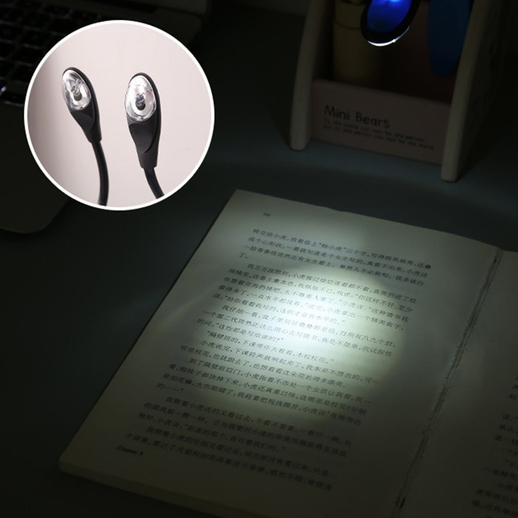 Leeslamp Led Boek Licht Traploze Helderheid Micro Usb Oplaadbare Clip On Lamp Met Flexibele Zwanenhals