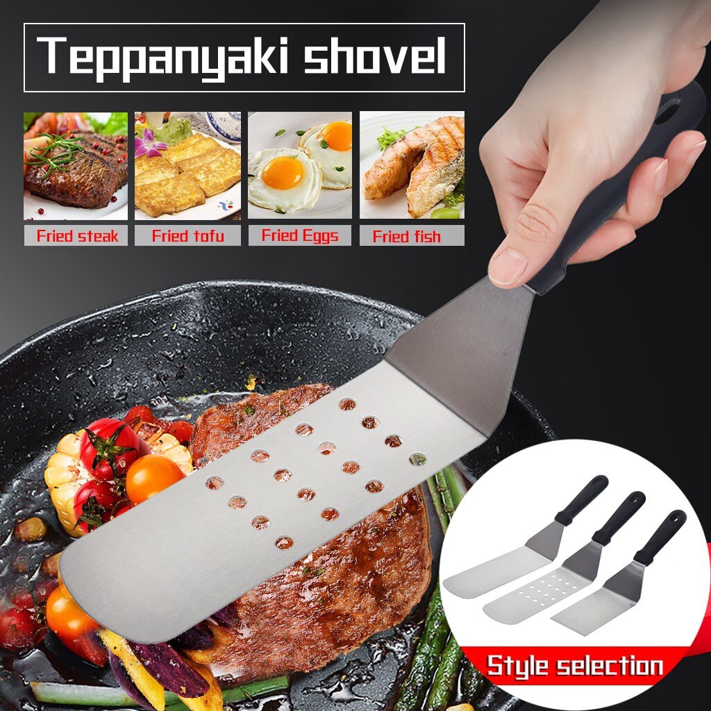 Kitchen Cooking Tools Cooking Spatula Steak Spatula Stainless Steel Burning Spatula Tool Jul#07