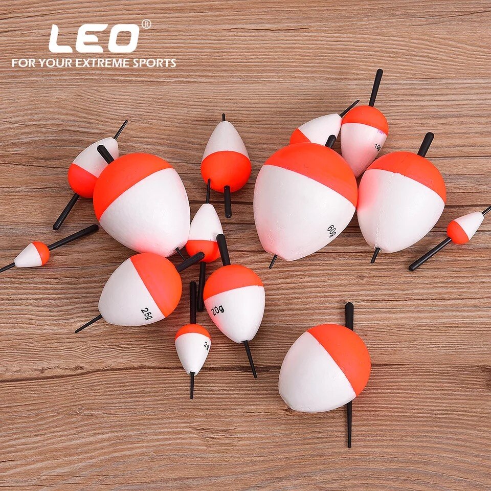 5pcs/lot 0.8g-60g Foam Fishing Float Bobber Buoy Tube Foam Float Boias de pesca Flotador Fishing Light Stick for Fishing Tackle