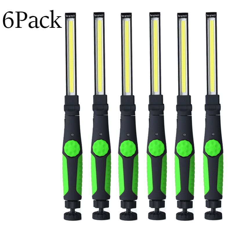 Lampe de poche pliante à Led pour le travail, bande Rechargeable, lumière d&#39;inspection magnétique, atelier de réparation de voiture, éclairage de torche, 1/3/6 paquets