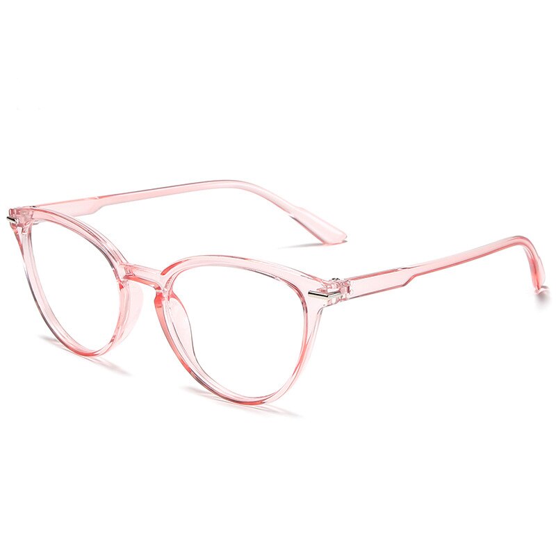 Montura de gafas anti-luz azul para usuarios de ordenadores móviles, gafas Retro ultraligeras para hombres, monturas de gafas anti-rayos azules para mujeres: Rosa