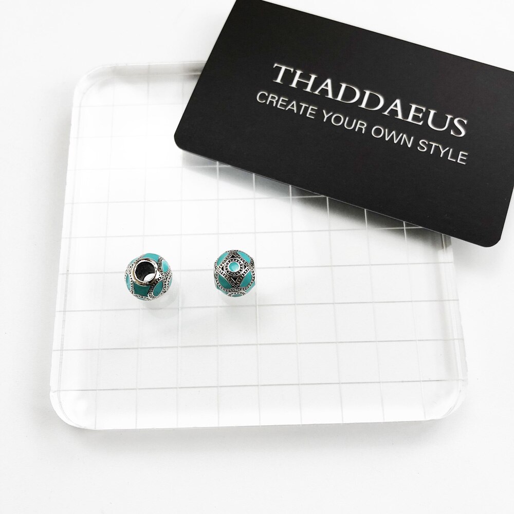 Kralen groen etnisch ,925 sterling zilveren kralen past armband winter europa ketting karma bedels europese sieraden accessoires