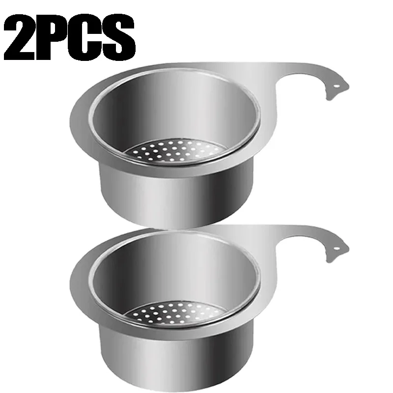 Cesta de drenaje de acero inoxidable, colador de fregadero de esquina, fregadero de cocina, estante de filtro de cisne, escurridor de verduras, estante de almacenamiento de sobras de cocina: Níquel negro