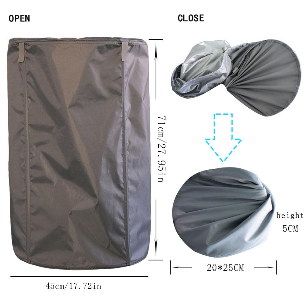 30L Garden Waste Bags Waterproof PE Coating Heavy Duty Clothing Bag Reusable Collapsible Yard Garage Waste Container/Leaves Bin