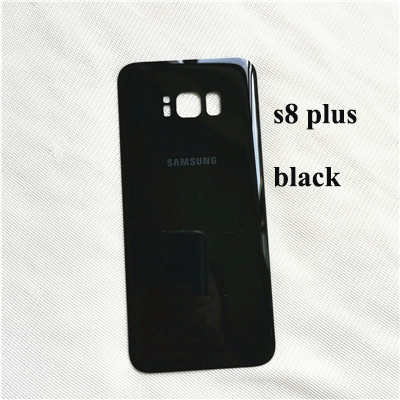 Samsung Galaxy S8 plus case Original 3D Glass Back Cover Battery Case Samsung S8 Housing Cover Replacement + Adhesive Sticker: s8 plus black