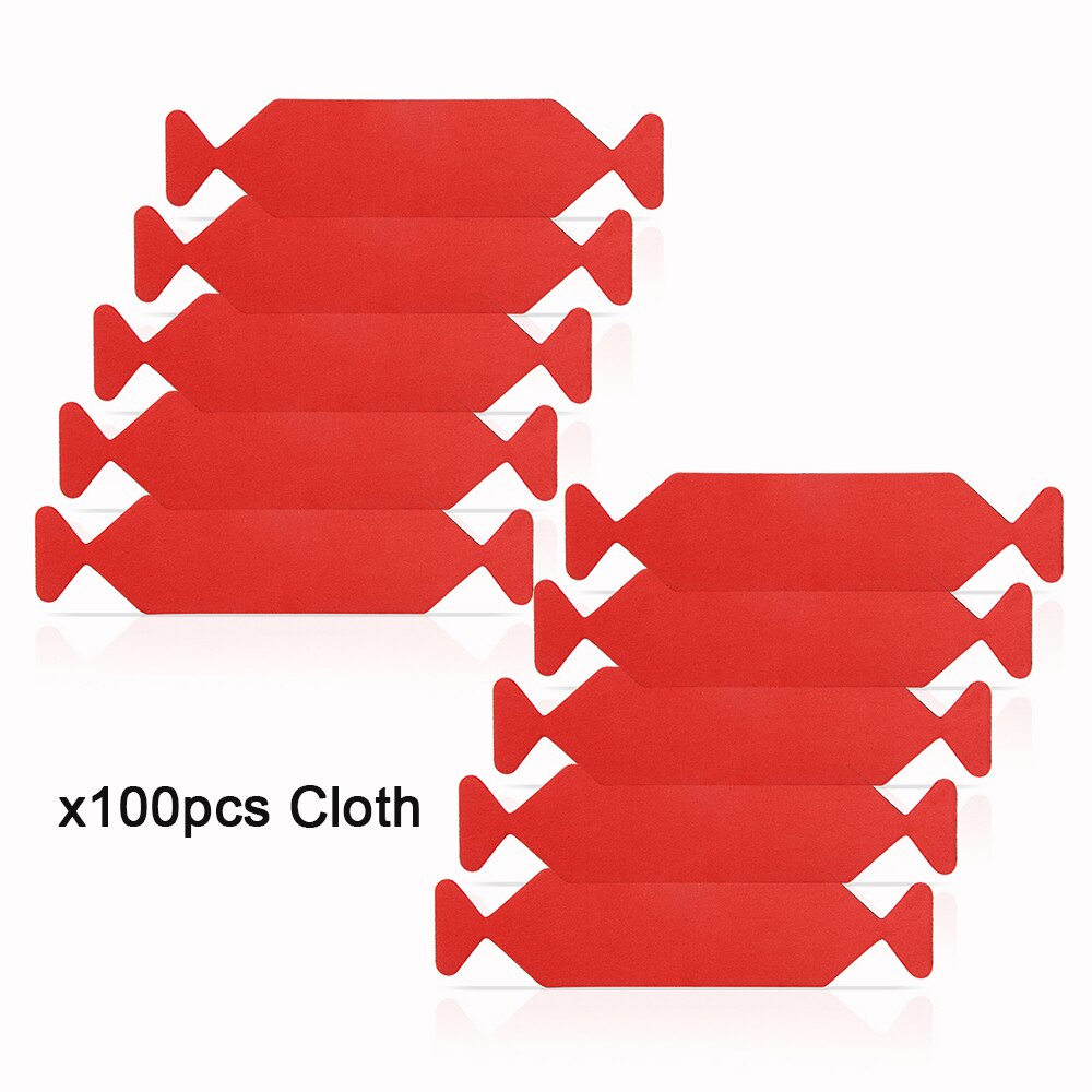 FOSHIO-ESPÁTULA de envoltura de vinilo para coche, tela de fieltro impermeable, protector de fibra de carbono, rascador de tinte de Ventanilla, 10/50/100 Uds.: 100pcs cloth