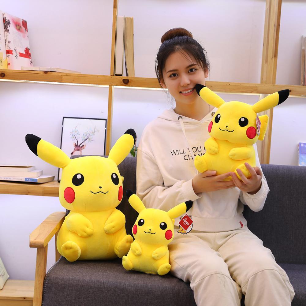 Zeer Grote Pikachus Pluchen Speelgoed Big Size Volledige Kussen Pokemoned Gevulde Pop Sussen Baby Kerstcadeau Voor Kinderen