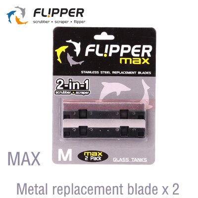 FLIPPER Float Aquariums Glass Brush Magnetic Algae Cleaner Fish Tank Cleaning Tool Fish Cleaner Brush Algae Scraper Tools: MAX size blade x 2