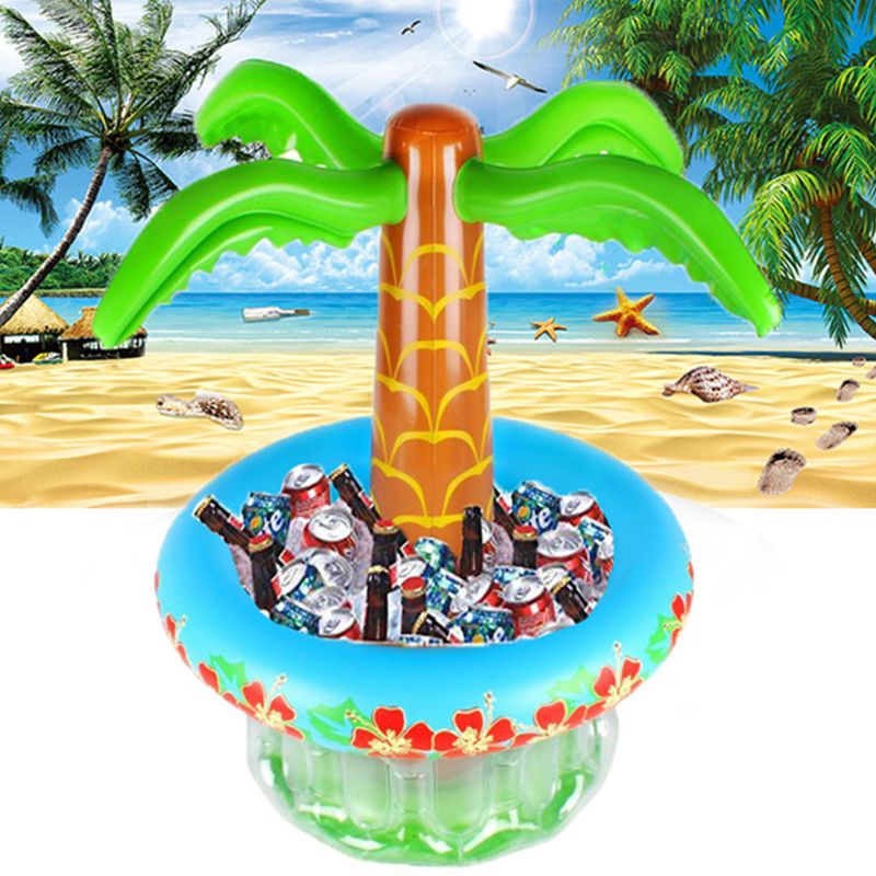 Large Inflatable Coconut palm Tree Drinks Cooler Ice Bucket For Sandbeach Party