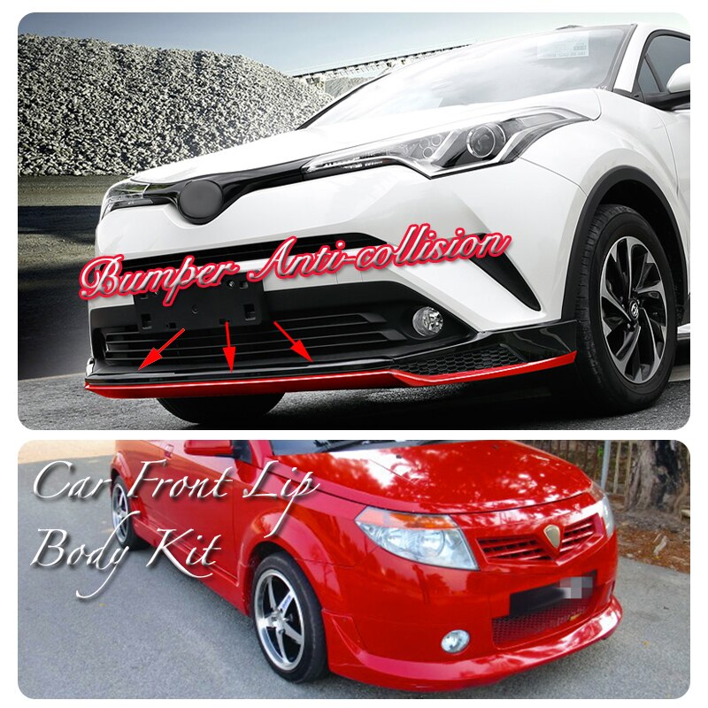 Auto Bumper Lip Voorspoiler Rok Deflector Voor Proton Savvy Tune Auto Gemodificeerde Body Kit Vip Hella Flush Lippen