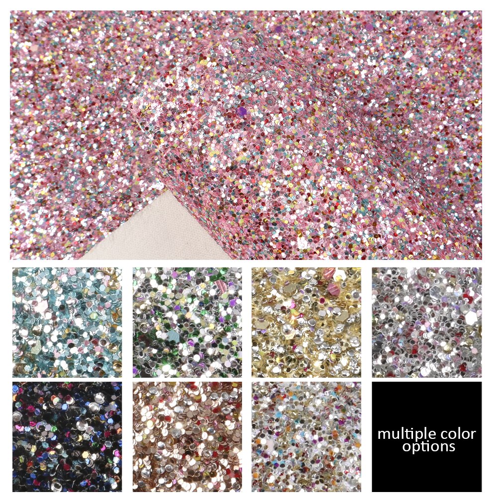 David angie 20*34cm dikke glitter imitatie synthetisch leer stof diy haarstrik tas schoenen handgemaakte materialen accessoires ,1 yc 6896