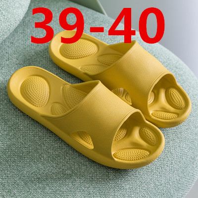 XiaoMi mijia slippers EVA soft bottom comfortable non-slip wear-resistant shock absorption summer sandals home bathroom: yellow 39-40