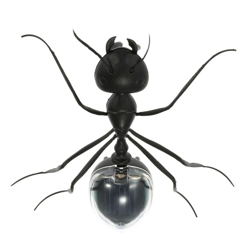 Black ABS Electronic Components Ant Insect Kids Educational Toy Magic Solar Powered Toy Approx 8.3*9*2.5 cm: Default Title