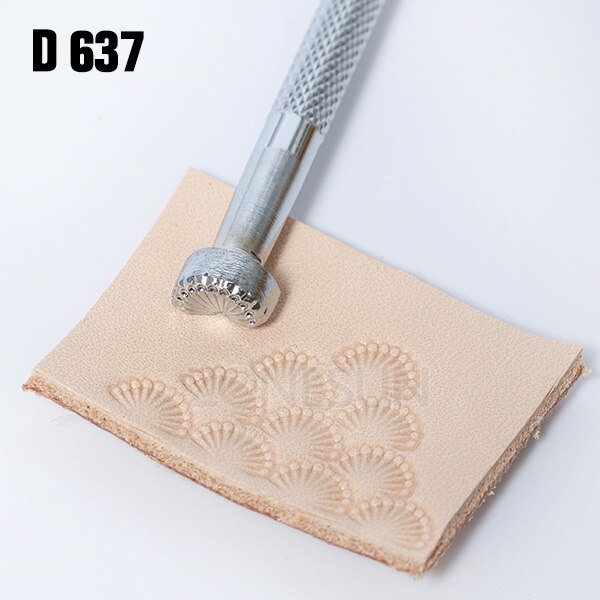 ZONESUN leather embossing kit Carving Printing Tool DIY Manual Leather Craft Stamps Art Pattern Leather Stamping Printing Tools: D637