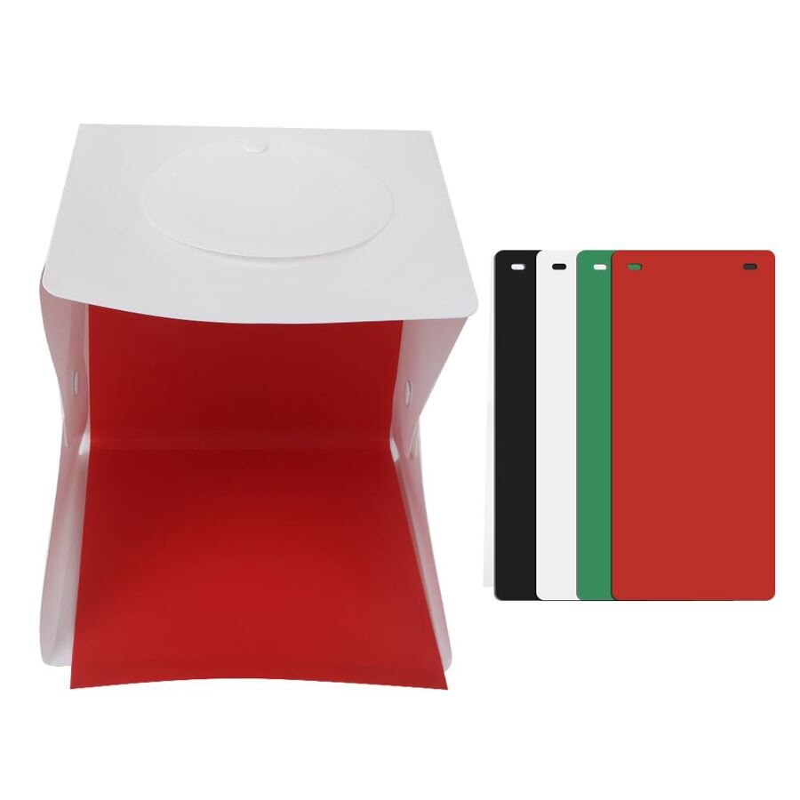 Studio foto Mini Ring Licht Klapp Leuchtkasten Foto Box LED Fotografie Studio Kamera Schießen Zelt caja de luz para fotografia