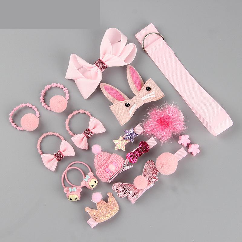 16 teile/satz Baby Mädchen Haar Clips Haarnadel Cartoon Baby Stirnband Bogen Blume Kinder Barrettes Headwear Baby Haar Zubehör