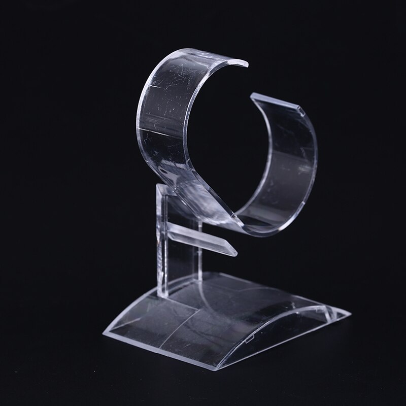 1pc Plastic Clear Wrist Watch Display Rack Holder Clear Acrylic Watch Display Holder Stand Rack Tool Show Case Stand Tool