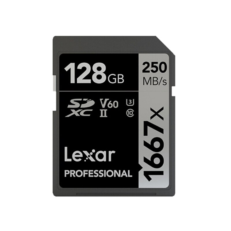 Lexar 1667x Memory Card 128GB 64GB High Speed 250MB/S U3 UHS-II V60 Class 10 Flash SD Card 633X 32GB For Full-HD 4K Camera