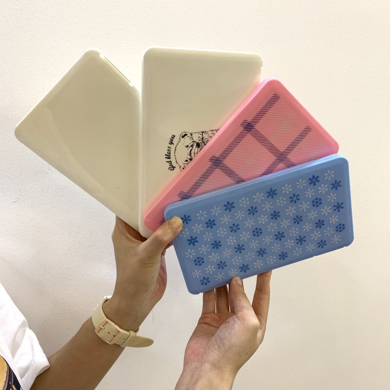 Maske Lagerung Kasten Bunte Karikatur Atemschutz Lagerung Kasten schnappen-auf Tragbare Maske Halfter Verdicken Modell