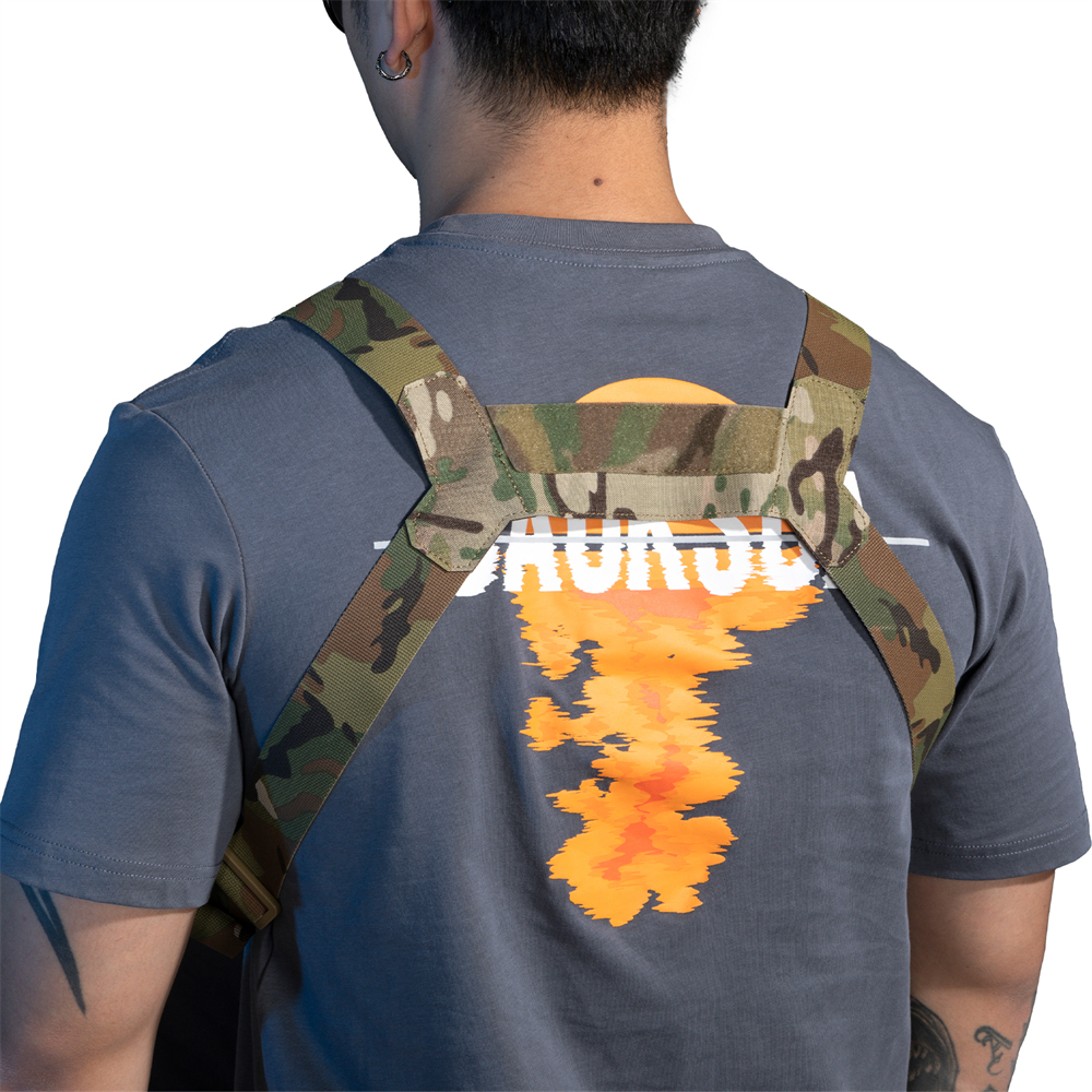 Tatcical Chest Rig Pouch Men's Functional Vest Bag Survival Army CAMO Molle System Kit Bag Backpack Locomotive Backpack