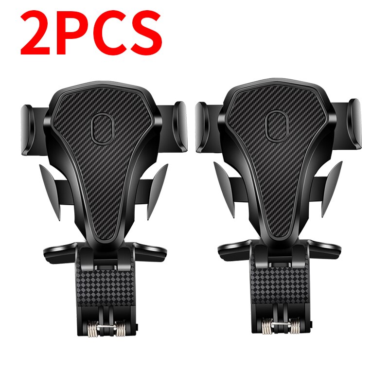 360 stopni panel uchwyt samochodowy telefon uchwyt robić smartfona podstawka strąk telefon wsparcie automatyczny stojak na telefon komórkowy stojak z kartami parkingowymi: 2szt